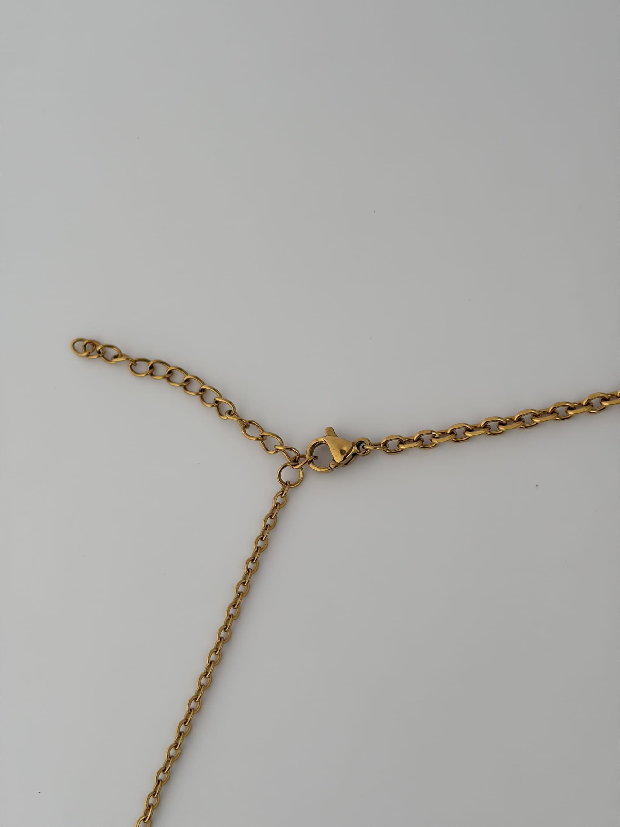 Asymmetric pearl necklace - image 5