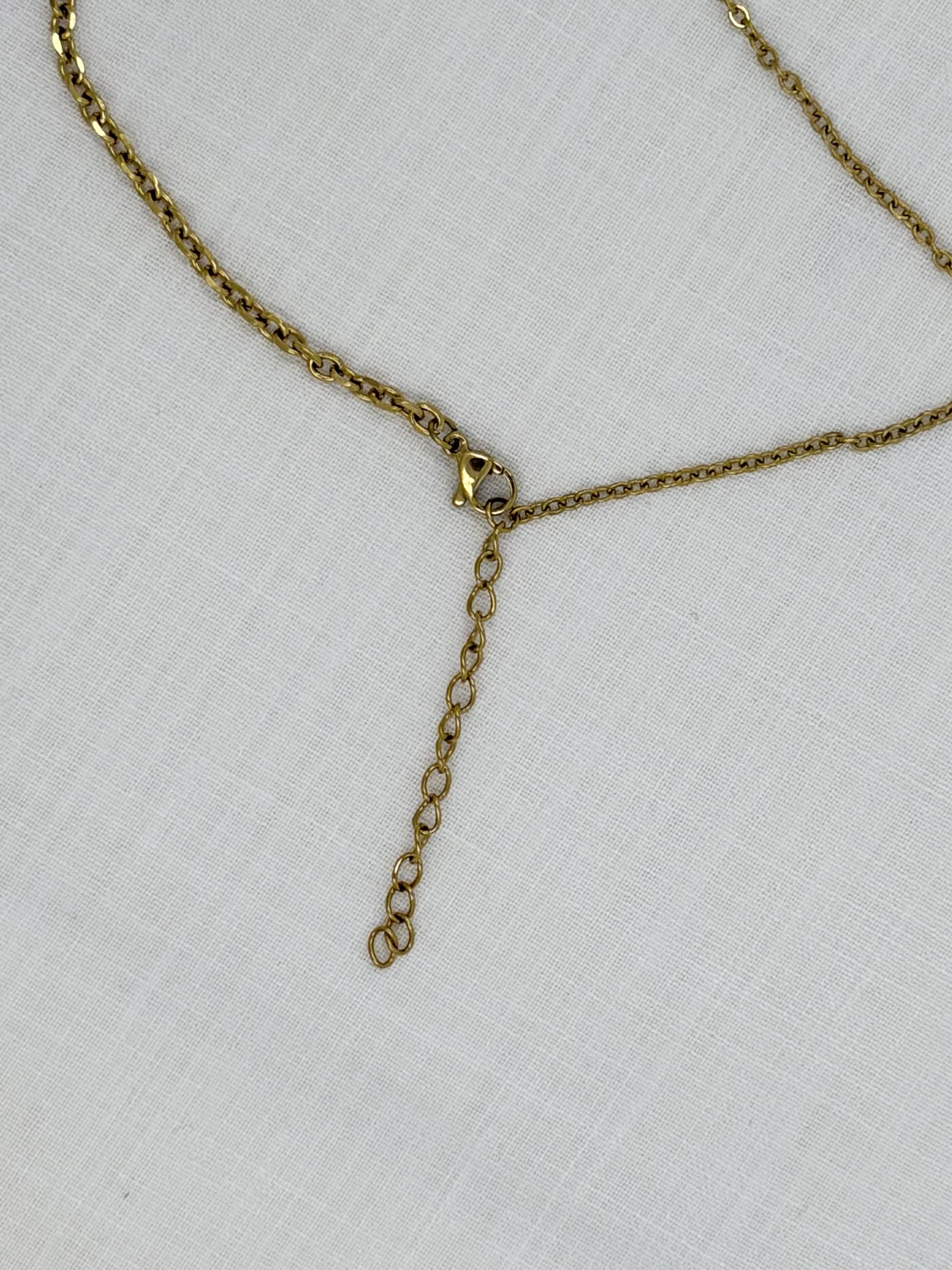 Asymmetric pearl necklace - image 7