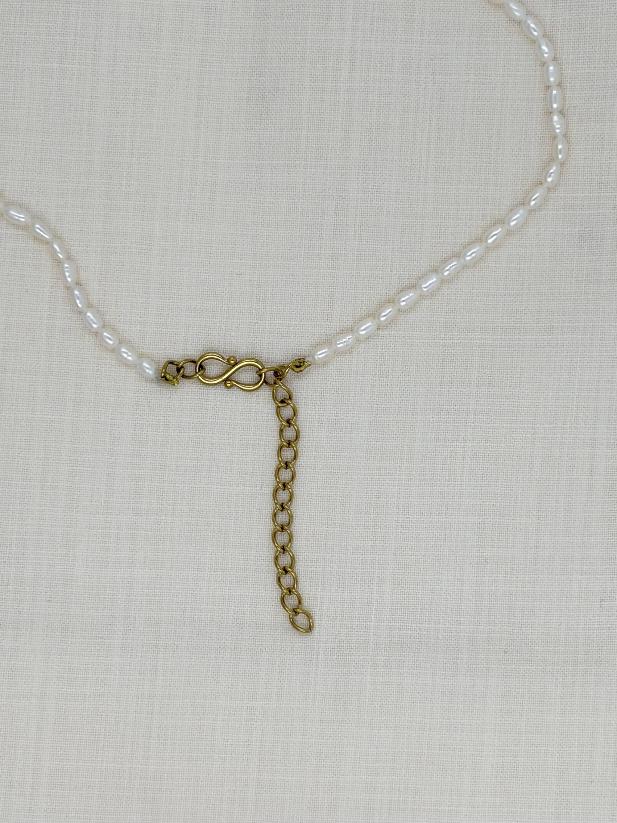 Heart pearl necklace - image 7