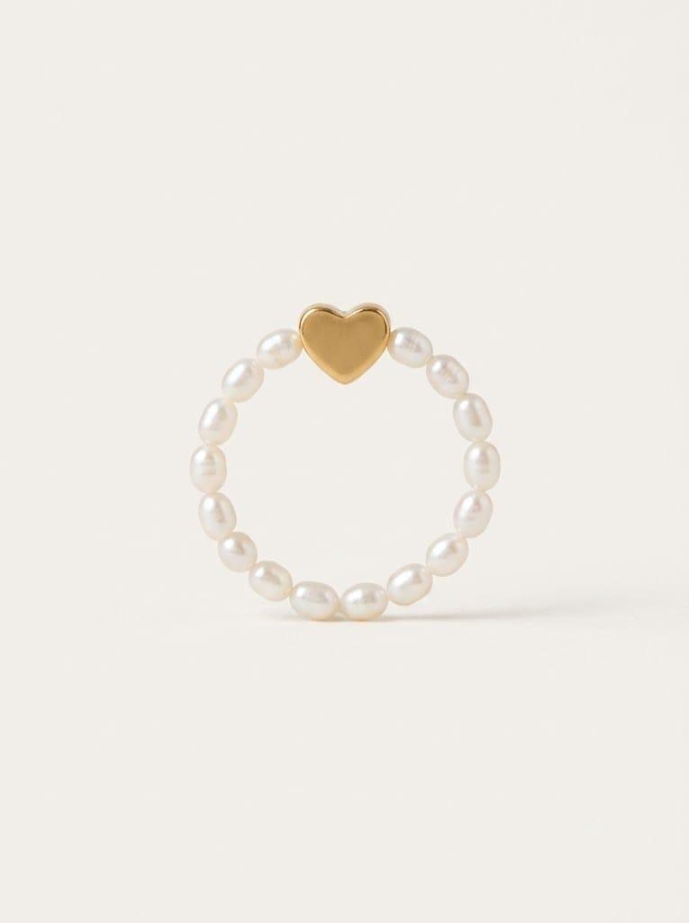 Sweetheart pearl ring